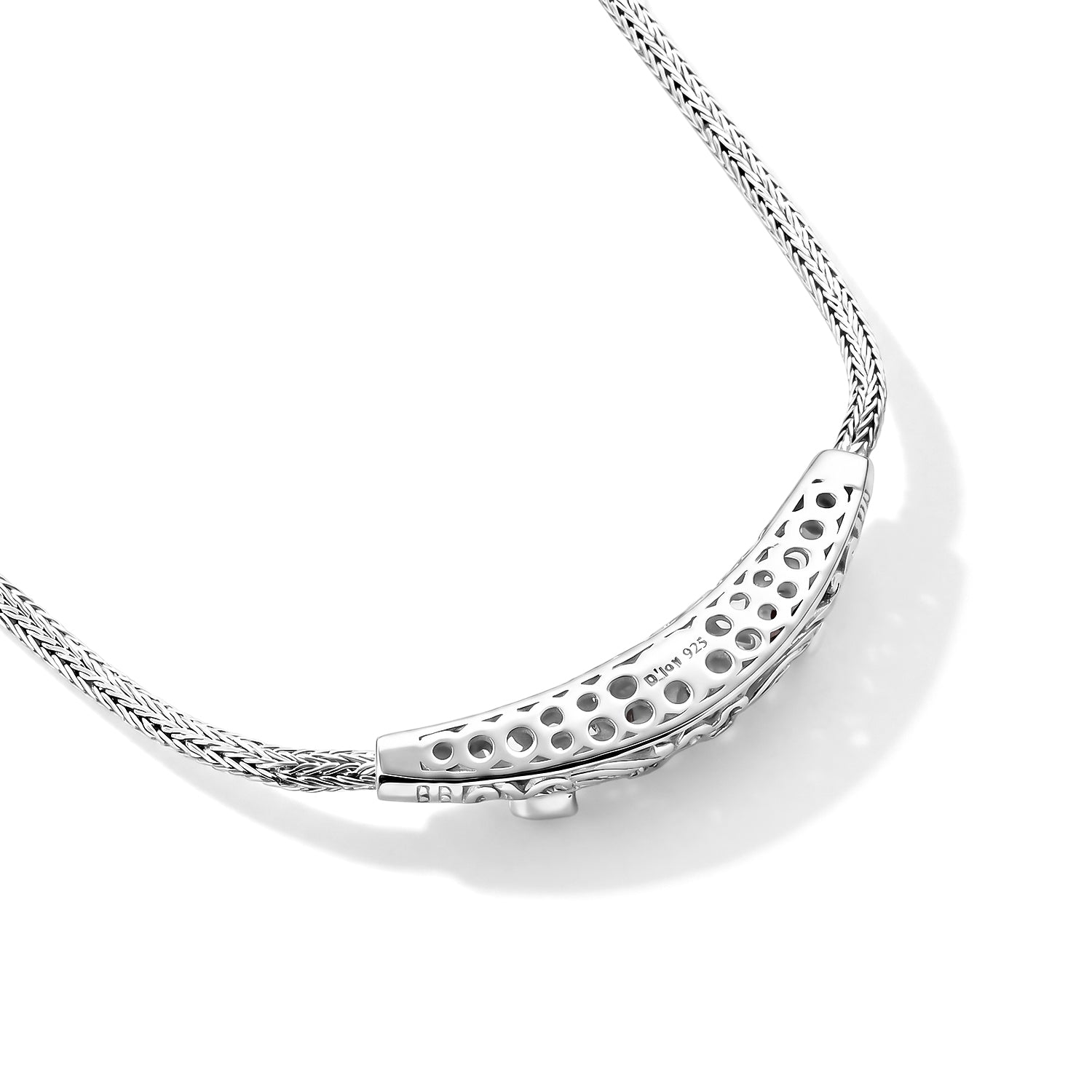 Royal Bali Collection - D'Joy Ruby Sterling Silver Necklace (Size - 20) with Clasp, Silver Wt. 21.16 Gms 8600531 1