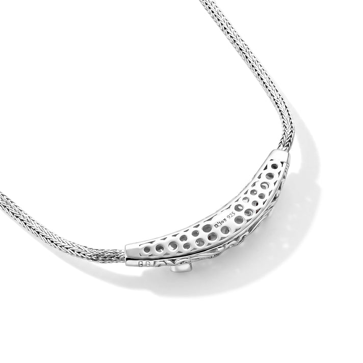 D'Joy Ruby Sterling Silver Butterfly Necklace (Size - 20) with Clasp, Silver Wt. 21.16 Gms 8600531 2