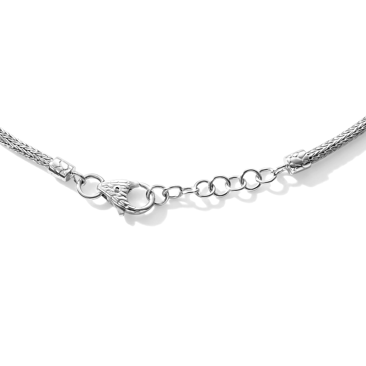 Royal Bali Collection - D'Joy Ruby Sterling Silver Necklace (Size - 20) with Clasp, Silver Wt. 21.16 Gms 8600531 2