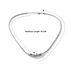 Royal Bali Collection - D'Joy Ruby Sterling Silver Necklace (Size - 20) with Clasp, Silver Wt. 21.16 Gms_8600531_6