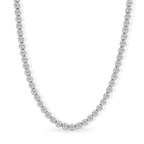 NYC CloseOut- Lab Grown Diamond (SI/G-H) Tennis Necklace (Size - 20) in Rhodium Overlay Sterling Silver 8.00 Ct, Silver Wt. 26.00 Gms_8600535