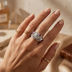Royal Bali Collection - D'Joy Ruby Sterling Silver Butterfly Motif Band Ring_8600552_2