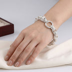 Royal Bali Collection - D'Joy Sterling Silver Tirta Naga Bracelet (Size - 7.5) with Clasp, Silver Wt. 27.70 Gms_8600605_2