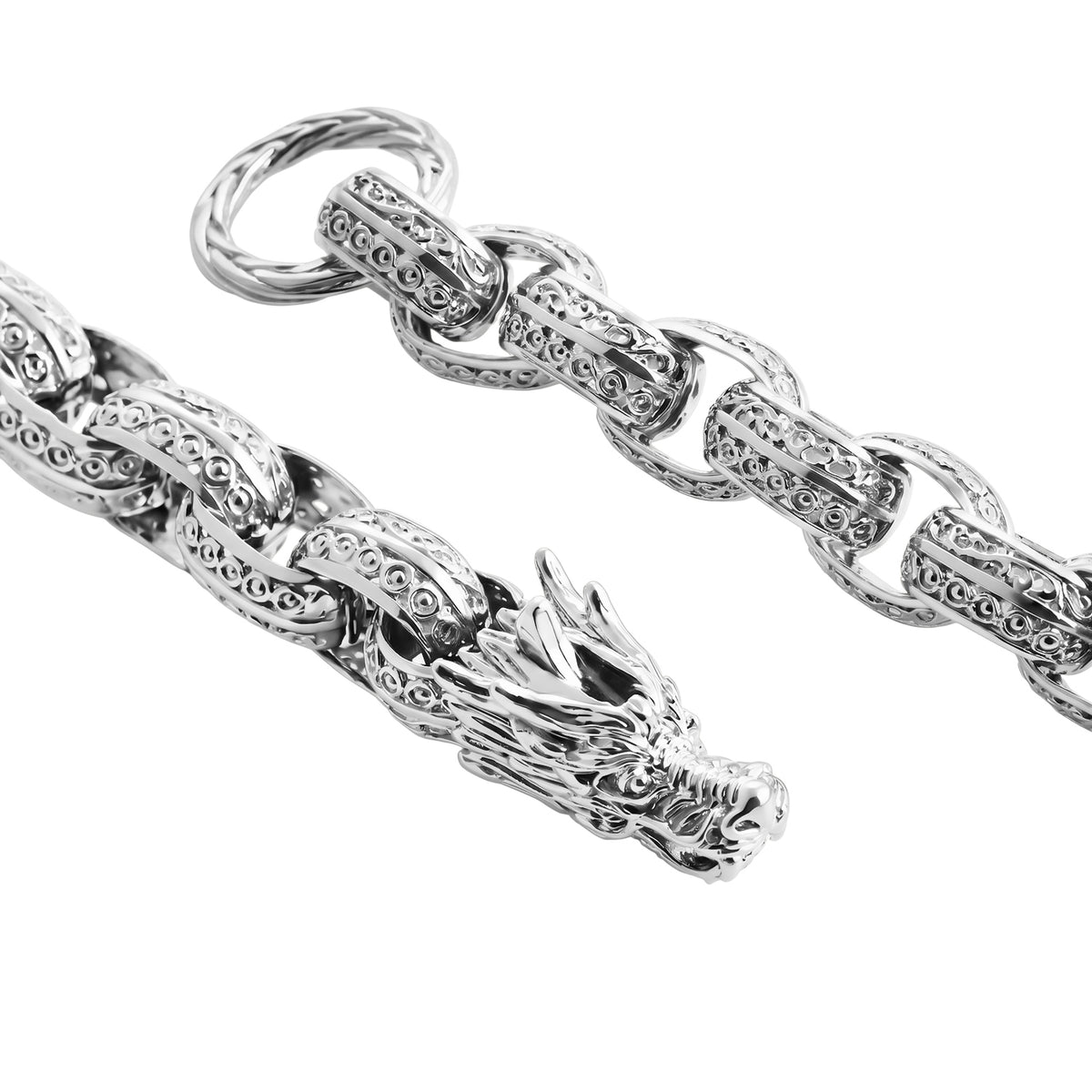 D'Joy Sterling Silver Tirta Naga Bracelet (Size - 7.5) with Clasp, Silver Wt. 27.70 Gms 8600605 5