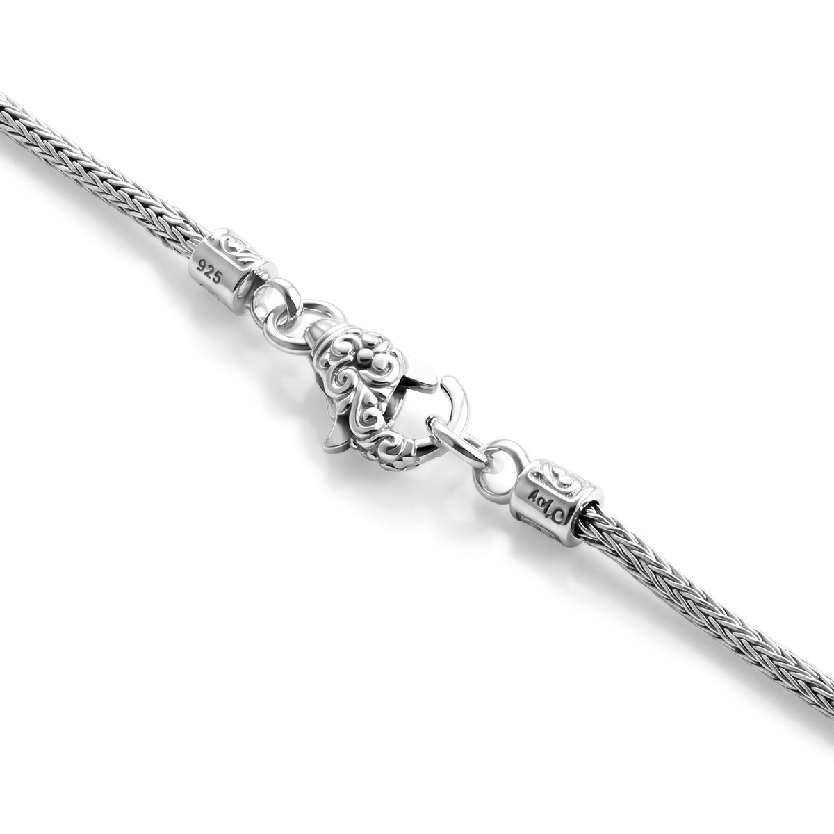 D'Joy White Edison Pearl (11-12mm) Sterling Silver Tulangnaga Necklace (Size - 20) with Clasp, Silver Wt. 13.00 Gms 8600645 4