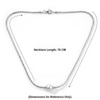 Royal Bali Collection - D'Joy White Edison Pearl (11-12mm) Sterling Silver Tulangnaga Necklace (Size - 20) with Clasp, Silver Wt. 13.00 Gms_8600645_4