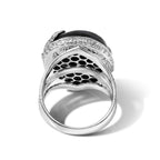 Royal Bali Collection - D'Joy Labradorite Sterling Silver Solitaire Fish Motif Ring 20.10 Ct._8600674_4