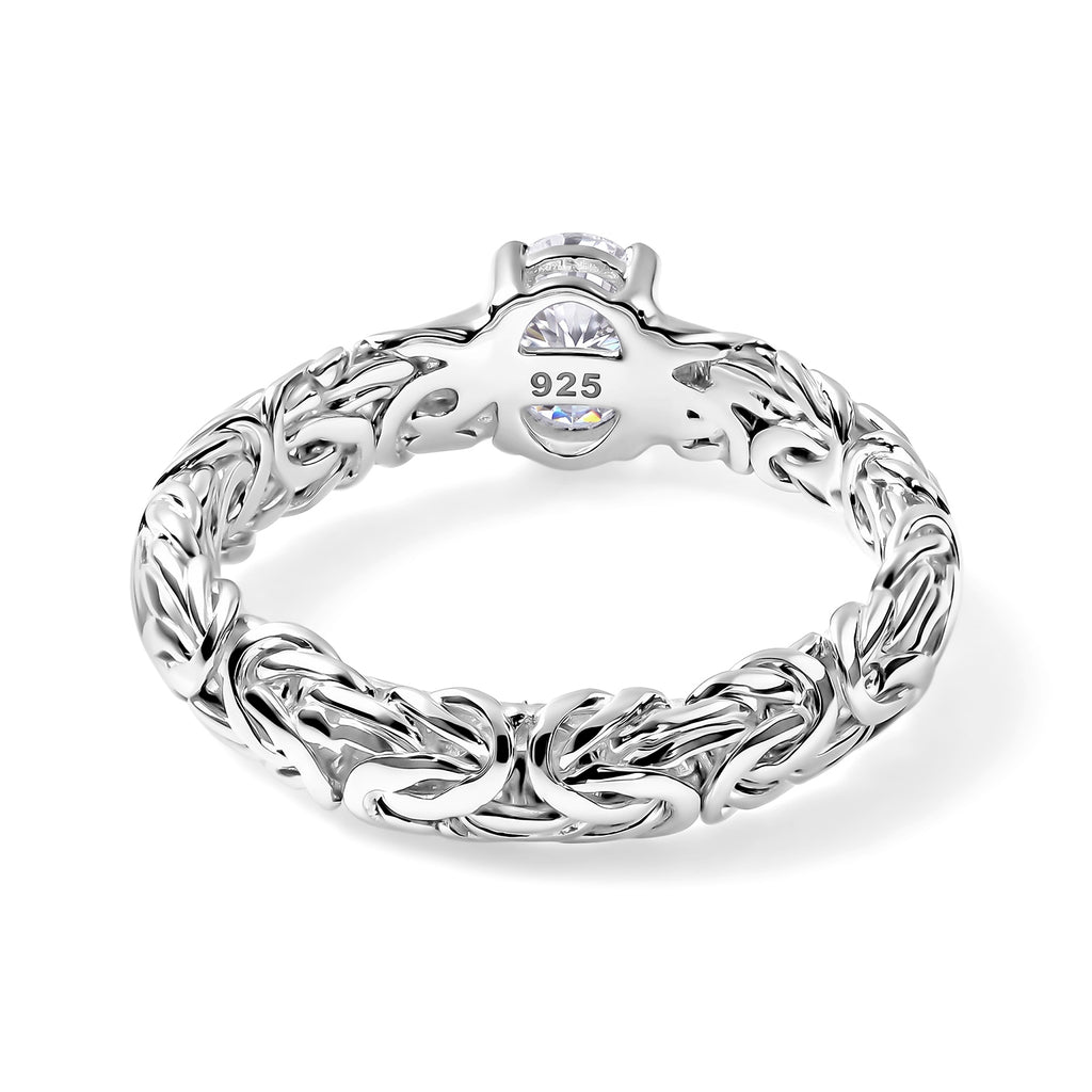 Luxuriant - Lab Grown Diamond Ring in Sterling Silver 1.00 Ct._8600682_5