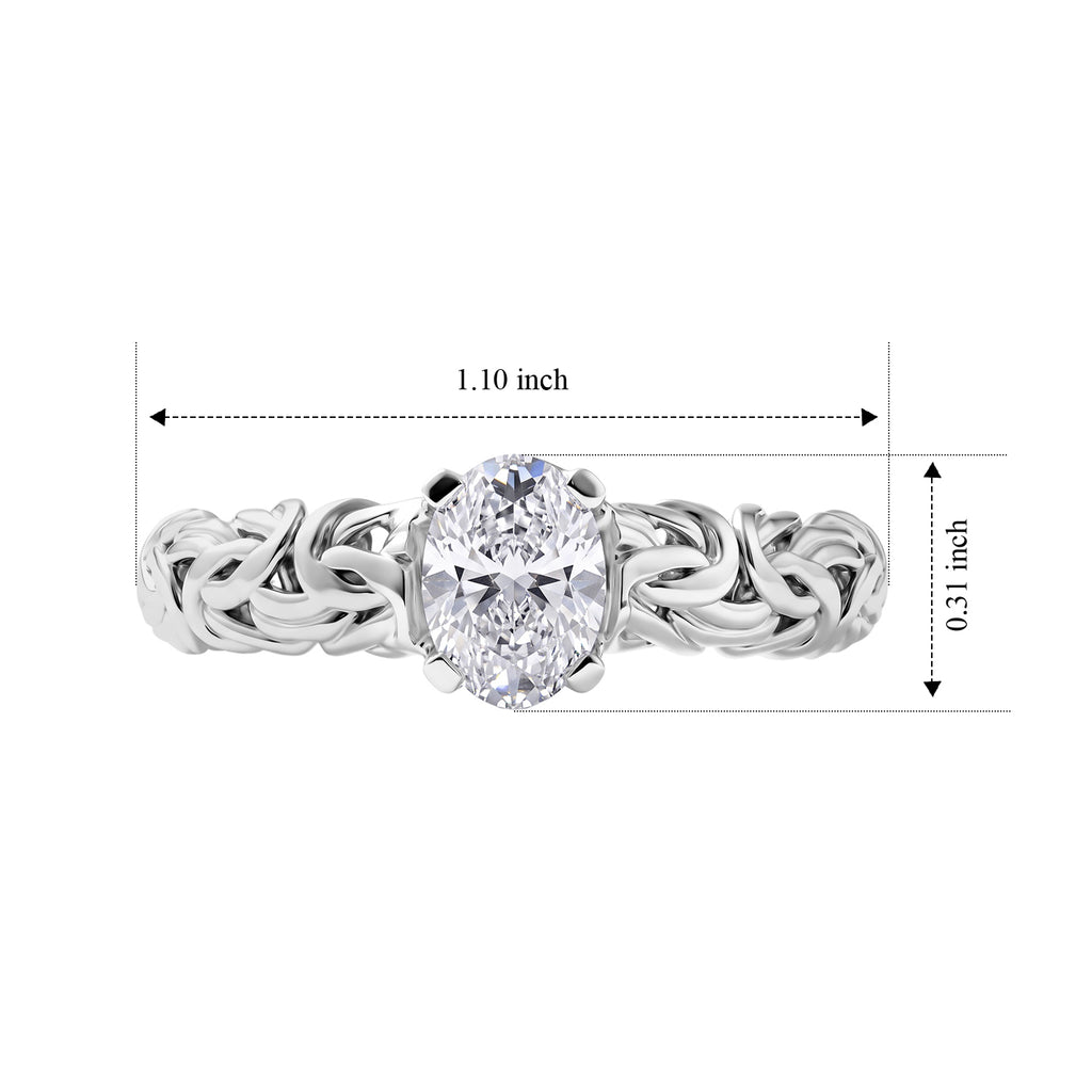 Luxuriant - Lab Grown Diamond Ring in Sterling Silver 1.00 Ct._8600682_6