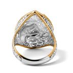 Royal Bali Collection - D'Joy Sterling Silver Dragon with Phoenix Ring in Yellow Plating_8600703_4