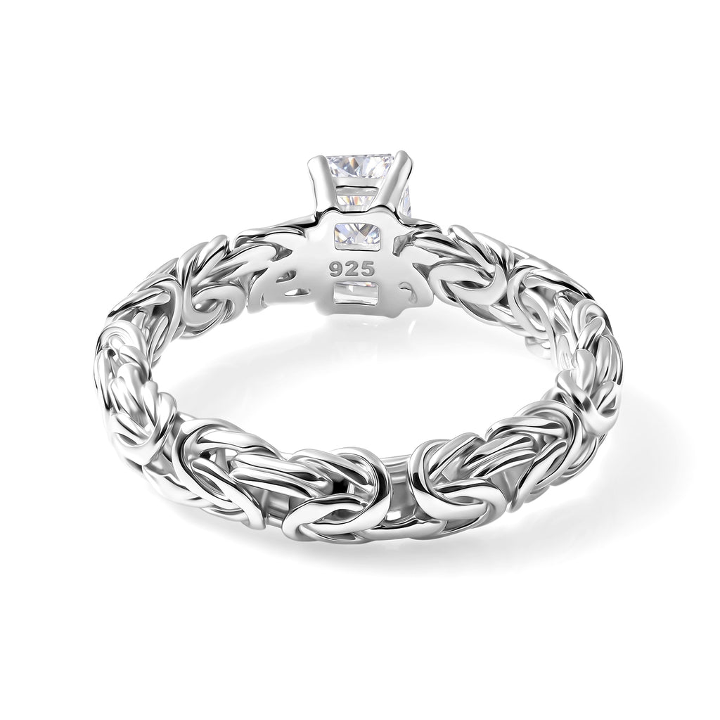 Luxuriant - Lab Grown Diamond Ring in Sterling Silver 1.00 Ct._8601240_4