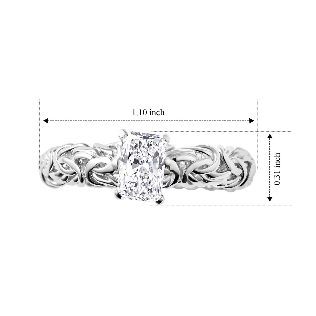Luxuriant - Lab Grown Diamond Ring in Sterling Silver 1.00 Ct. 8601240 5