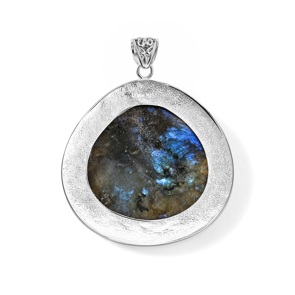 D'Joy Labradorite Sterling Silver Solitaire Pendant 96.80 Ct, Silver Wt.13.00 Gms 8601287 5