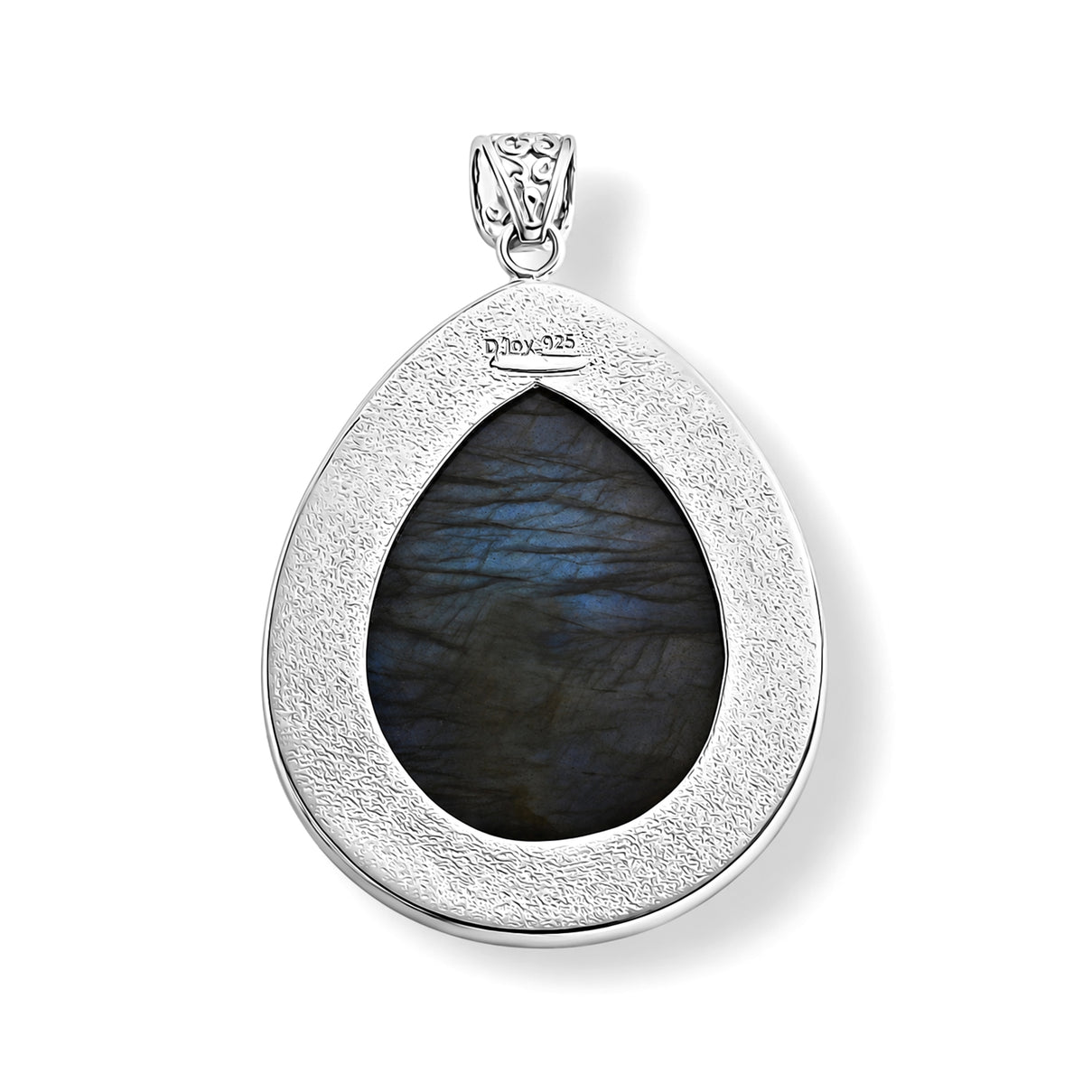 D'Joy Labradorite Sterling Silver Pear Cut Solitaire Pendant 88.40 Ct, Silver Wt. 12.00 Gms 8601314 5