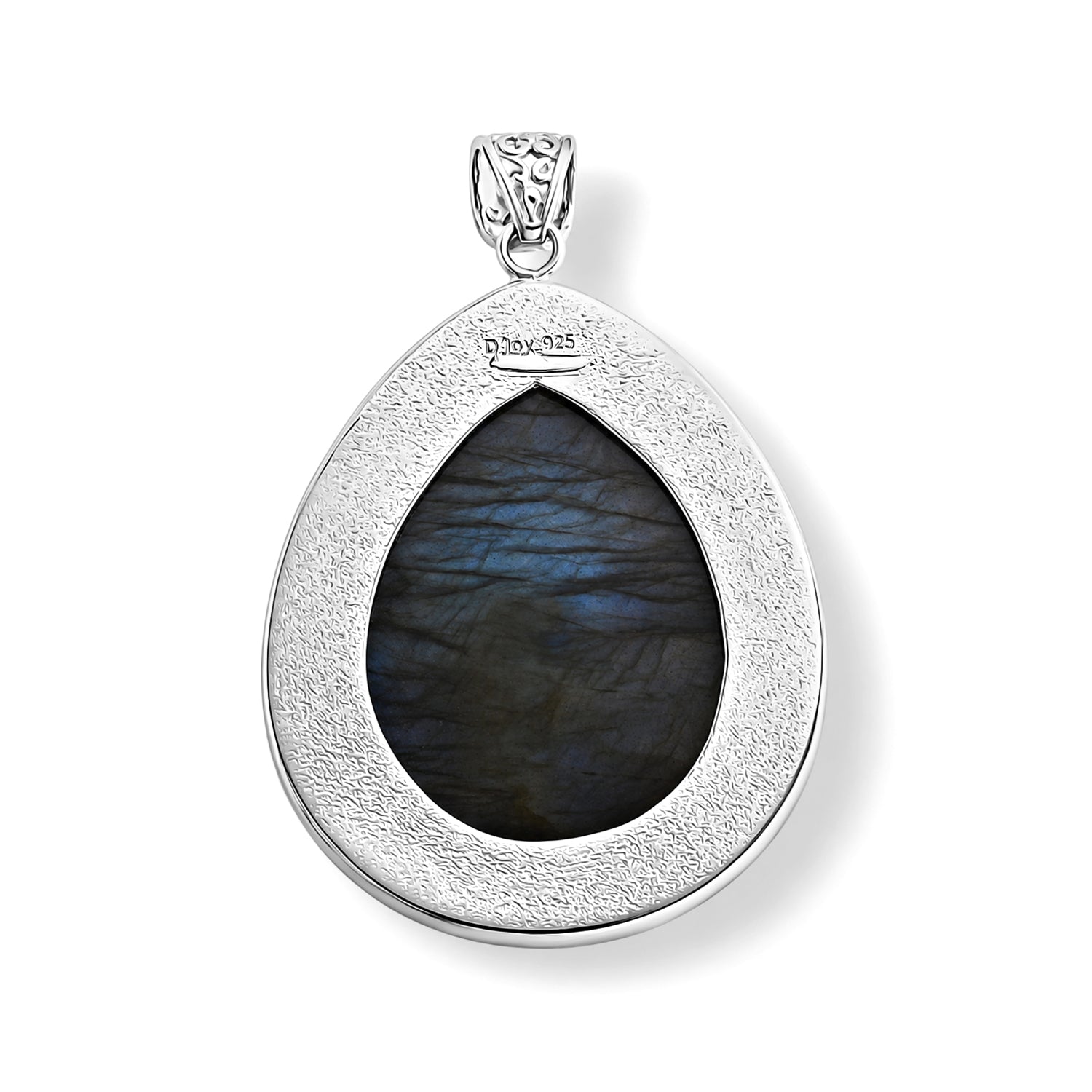 D'Joy Labradorite Sterling Silver Pear Cut Solitaire Pendant 88.40 Ct, Silver Wt. 12.00 Gms 8601314 5