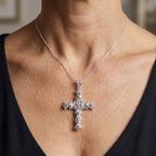 Royal Bali Collection - D'Joy Sterling Silver Cross Pendant, Silver Wt. 10.55 Gms_8601346_1