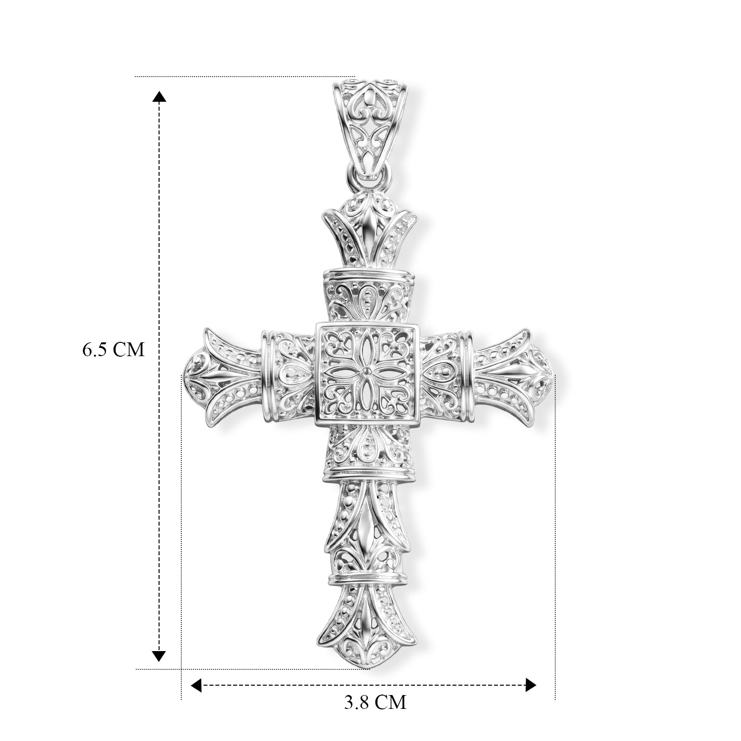 Royal Bali Collection - D'Joy Sterling Silver Cross Pendant, Silver Wt. 10.55 Gms 8601346 6