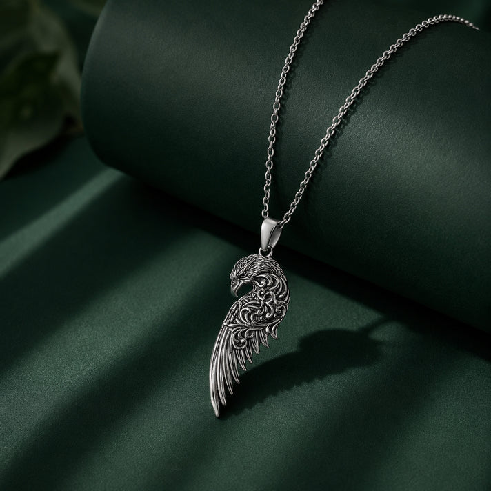 D'Joy Sterling Silver Bird Inspired Pendant 8601348 2
