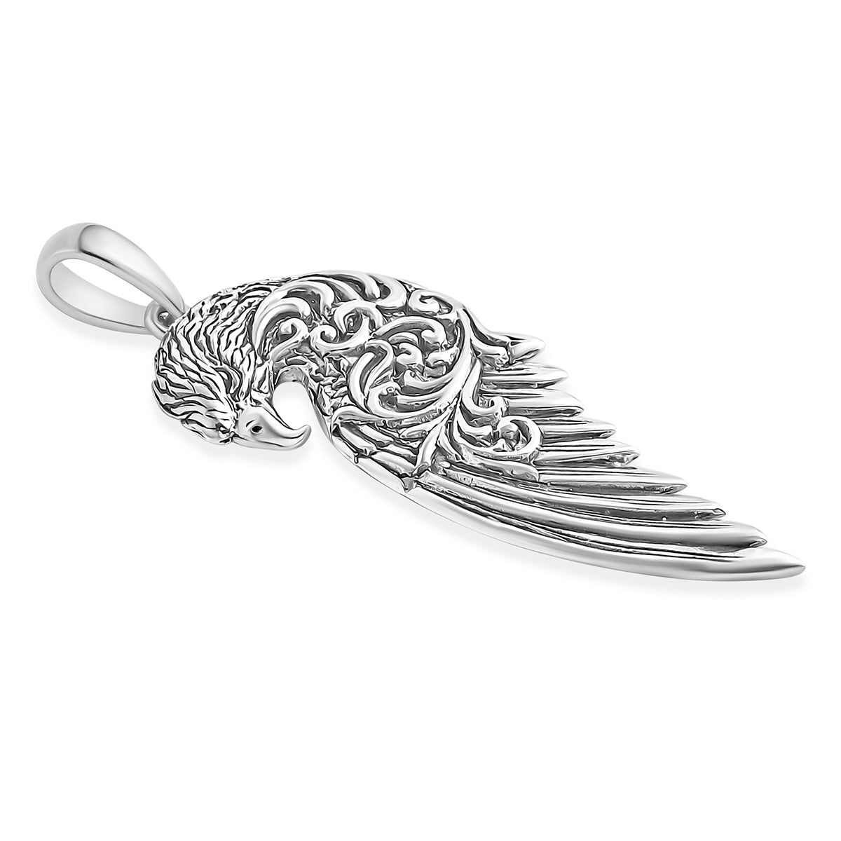 Royal Bali Collection - D'Joy Sterling Silver Bird Inspired Pendant 8601348 4