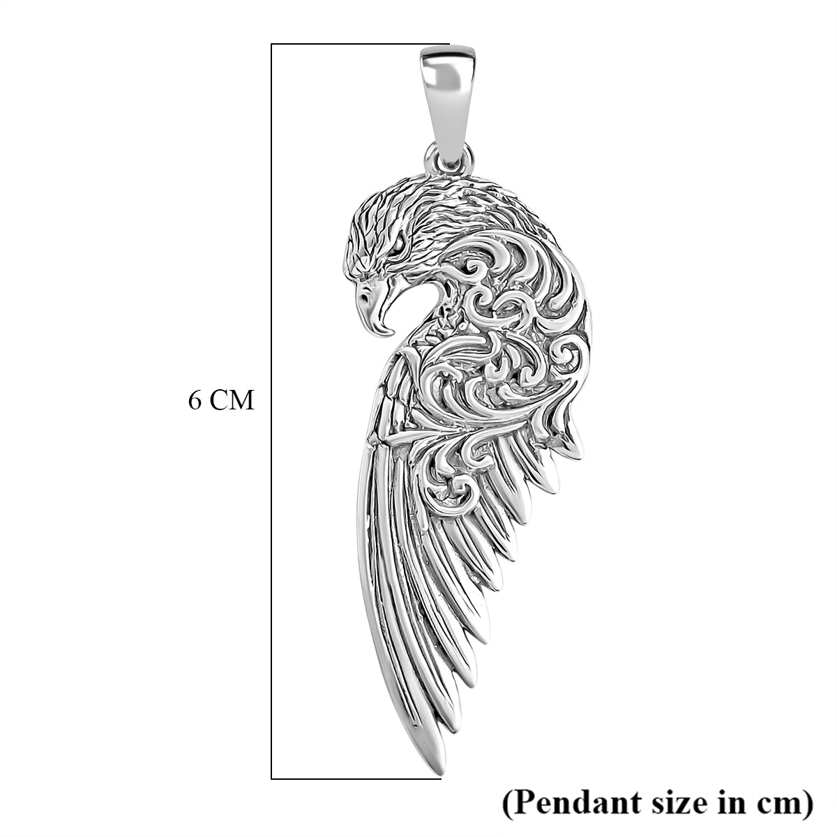 Royal Bali Collection - D'Joy Sterling Silver Bird Inspired Pendant 8601348 6