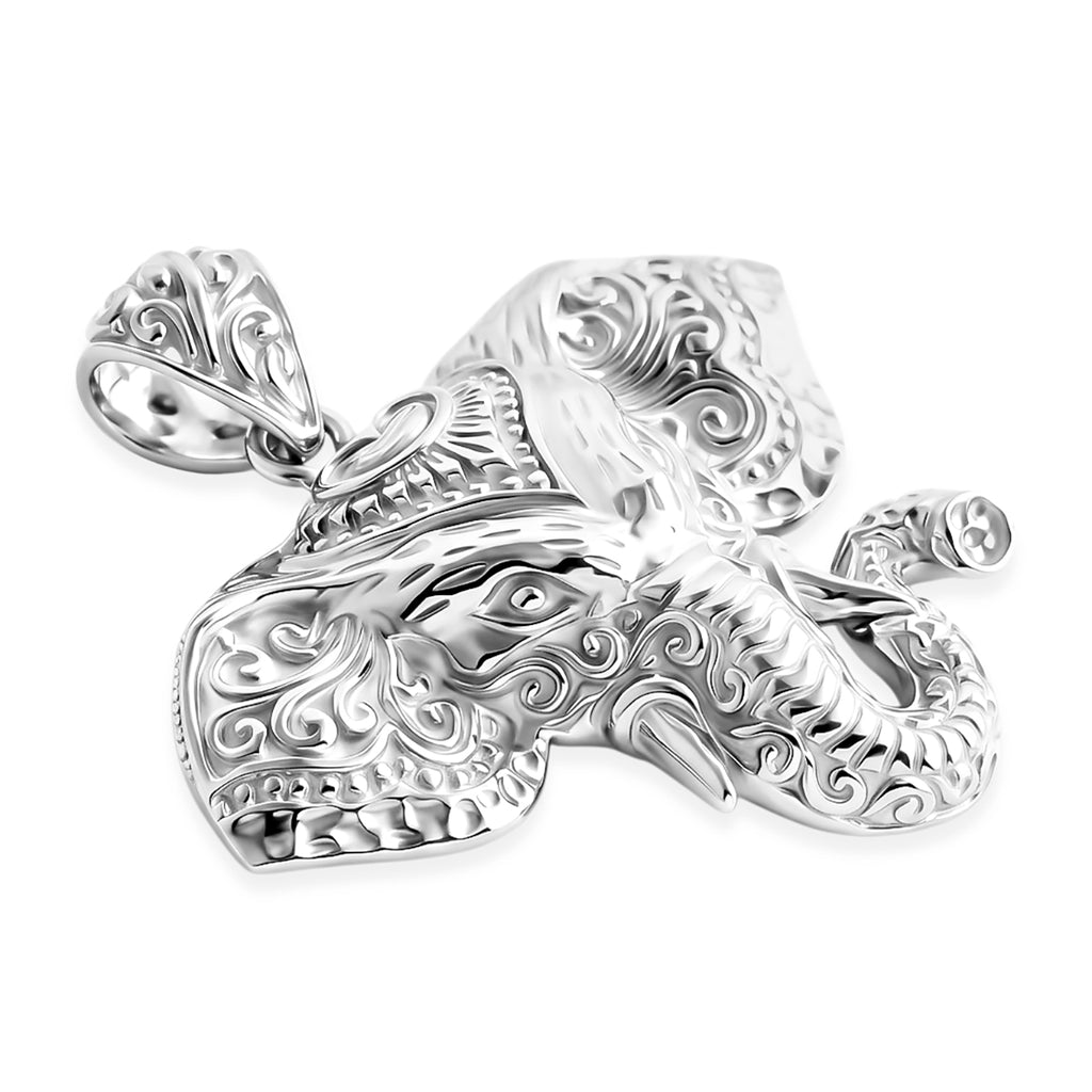 Royal Bali Collection - D'Joy Sterling Silver Elephant Head Pendant_8601459_3