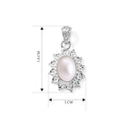 Royal Bali Collection - D'Joy White Mabe Pearl Sterling Silver Solitaire Pendant 3.16 Ct._8601465_5