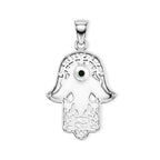 Royal Bali Collection - Natural Chrome Diopside Sterling Silver Hamsa Pendant_8601467_4