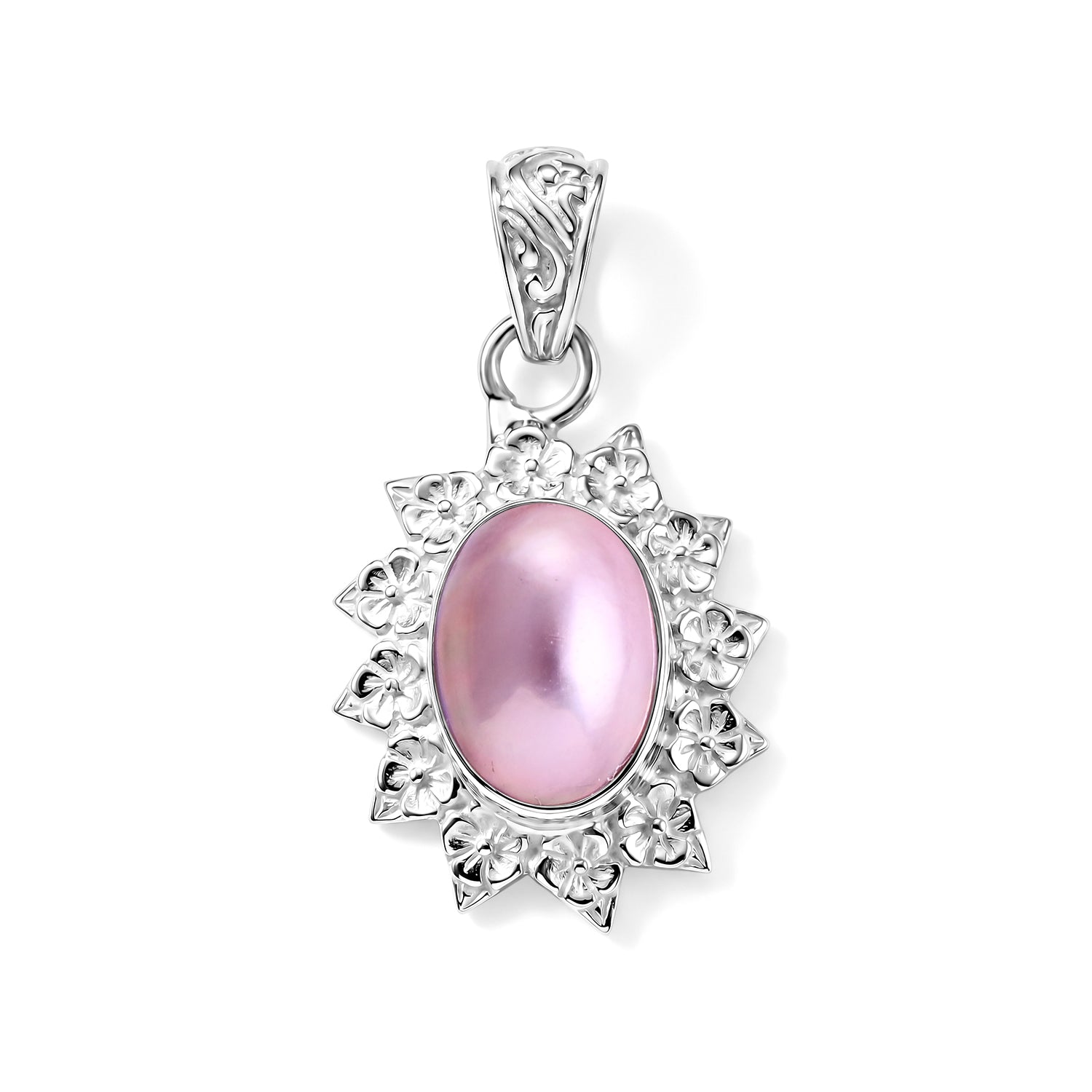 Royal Bali Collection - D'Joy Pink Mabe Pearl Sterling Silver Pendant 3.30 Ct. 8601530 0