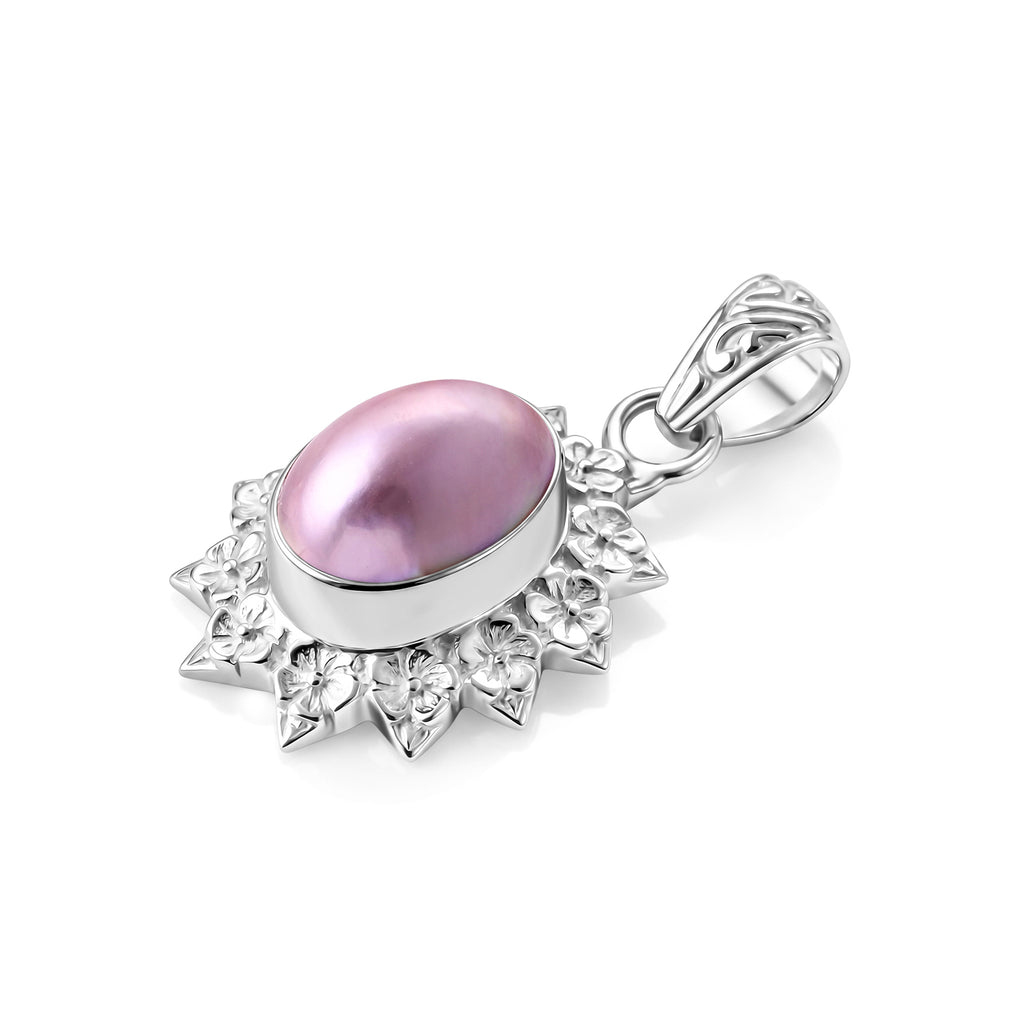 Royal Bali Collection - D'Joy Pink Mabe Pearl Sterling Silver Pendant 3.30 Ct._8601530_3
