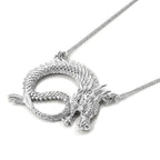 Royal Bali Collection - D'Joy Sterling Silver Dragon Necklace (Size - 20), Silver Wt. 10.20 Gms_8601532_3