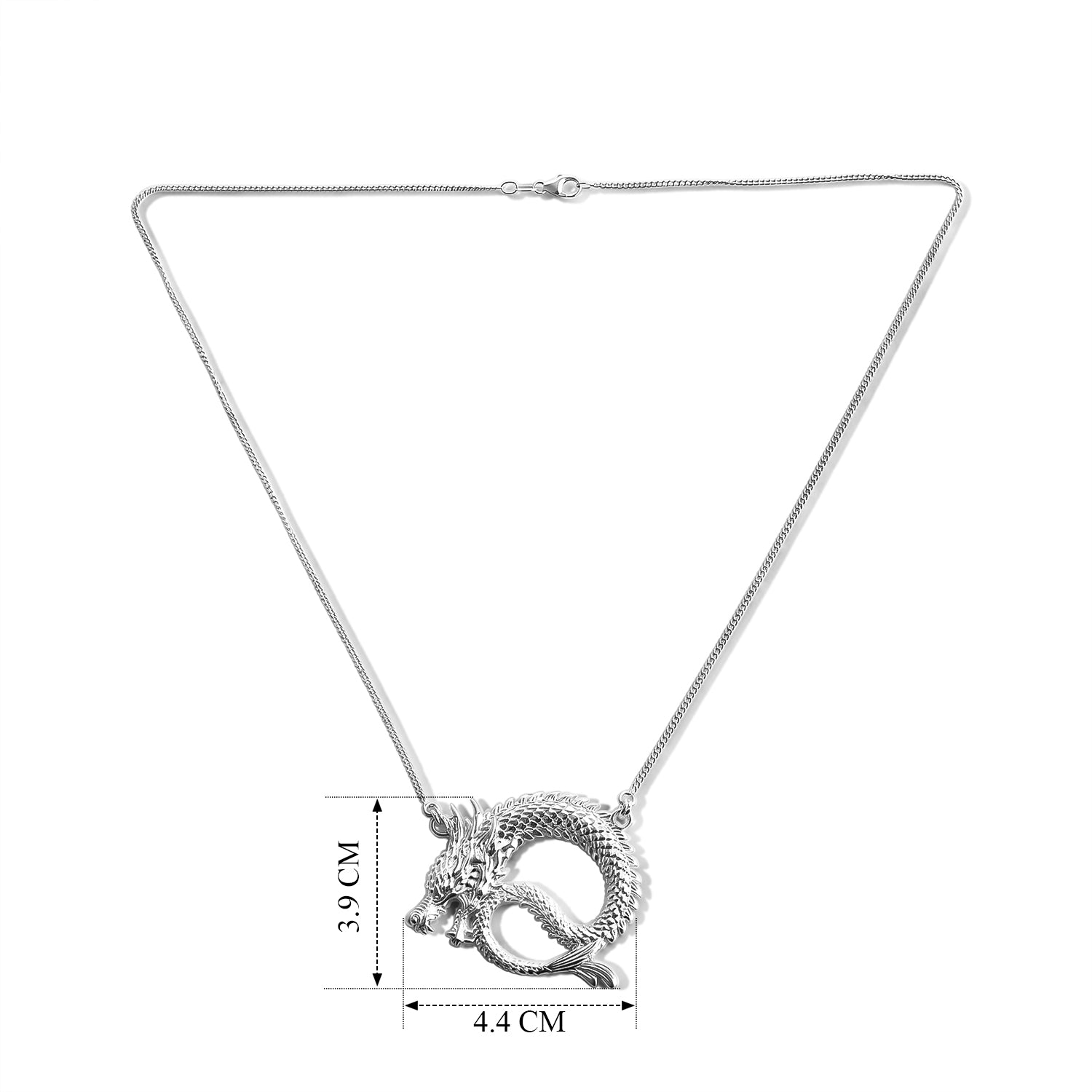 Royal Bali Collection - D'Joy Sterling Silver Dragon Necklace (Size - 20), Silver Wt. 10.20 Gms 8601532 7