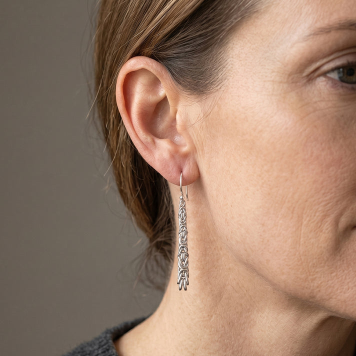 D'Joy Sterling Silver Borobudur Earring with Hook 8601562 2