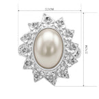 Royal Bali Collection - D'Joy White Mabe Pearl Sterling Silver Solitaire Ring 2.95 Ct._8602255_5
