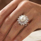 D'Joy White Mabe Pearl Ring Sterling Silver, Silver Wt.7 Gms  2.950  Ct._8602270_1