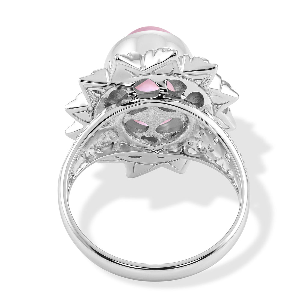 Royal Bali Collection - D'Joy Pink Mabe Pearl Sterling Silver Solitaire Ring 3.20 Ct._8602286_4