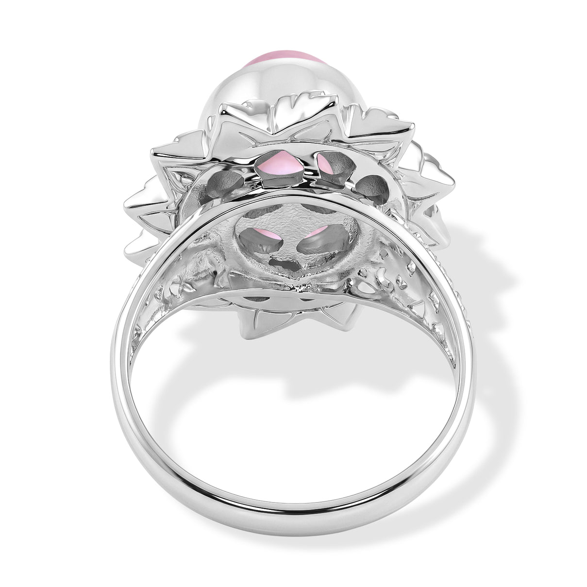 Royal Bali Collection - D'Joy Pink Mabe Pearl Sterling Silver Solitaire Ring 3.20 Ct. 8602286 5