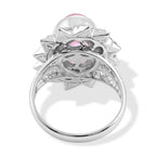 Royal Bali Collection - D'Joy Pink Mabe Pearl Sterling Silver Solitaire Ring 3.20 Ct._8602286_4