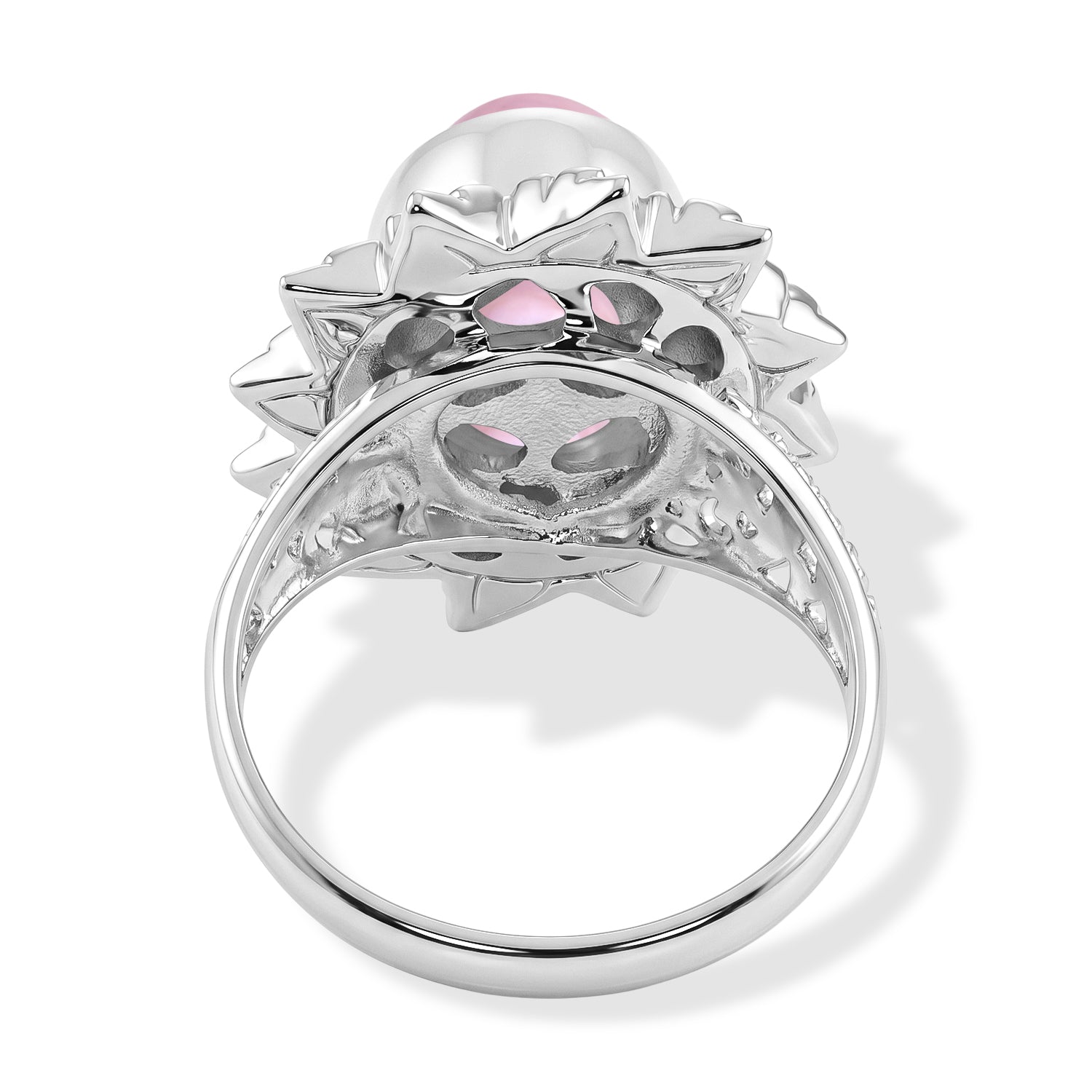 Royal Bali Collection - D'Joy Pink Mabe Pearl Sterling Silver Solitaire Ring 3.20 Ct. 8602286 5
