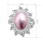 Royal Bali Collection - D'Joy Pink Mabe Pearl Sterling Silver Solitaire Ring 3.20 Ct._8602286_5