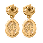 D'Joy - Ethiopian Opal & Fresh Water Pearl Dangling Earring with Push Post in Yellow Gold Plated Sterling Silver 2.50 Ct._8604072_5