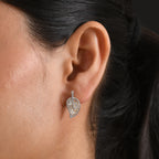 Luxuriant - Lab Grown Diamond (SI/G-H) Leaf Earring with Push Post in 18K Vermeil Yellow Gold Plated Sterling Silver 1.50 Ct._8604209_1
