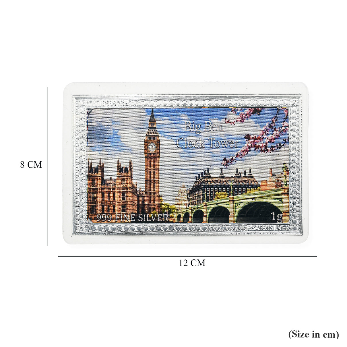 Sterling Silver (99.9% Purity) Big Ben Clock Tower Collectible V32513820 6