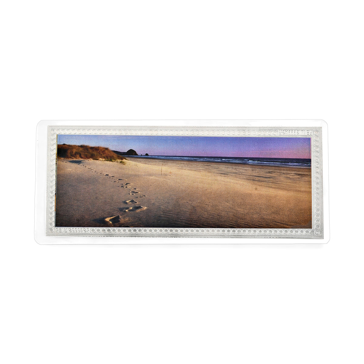 Sterling Silver (99.9% Purity) Foot Print in Sand Collectible V32607300 5