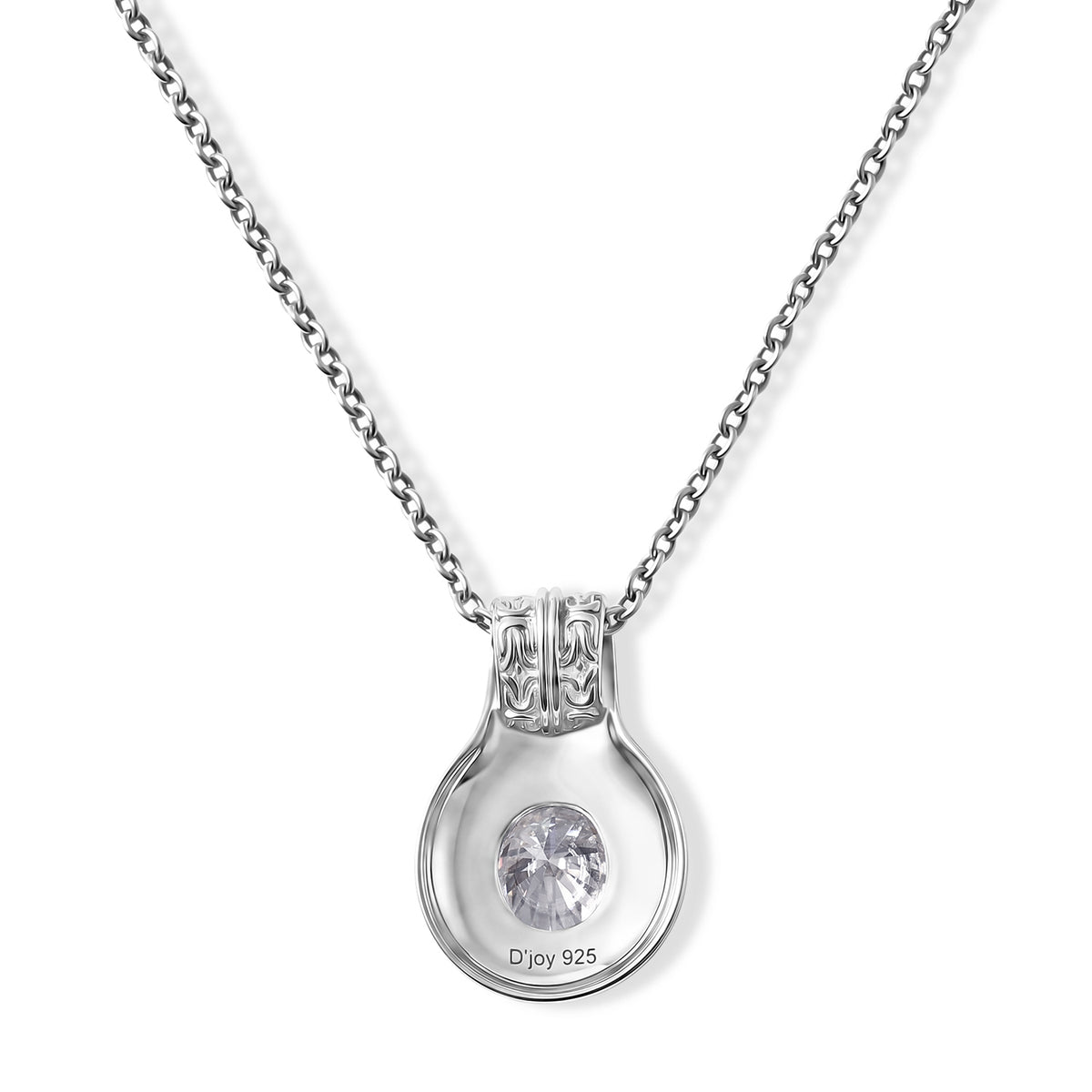 Royal Bali Collection - D'Joy Moissanite Pendant in Sterling Silver  2.65 Ct. 8604463 4