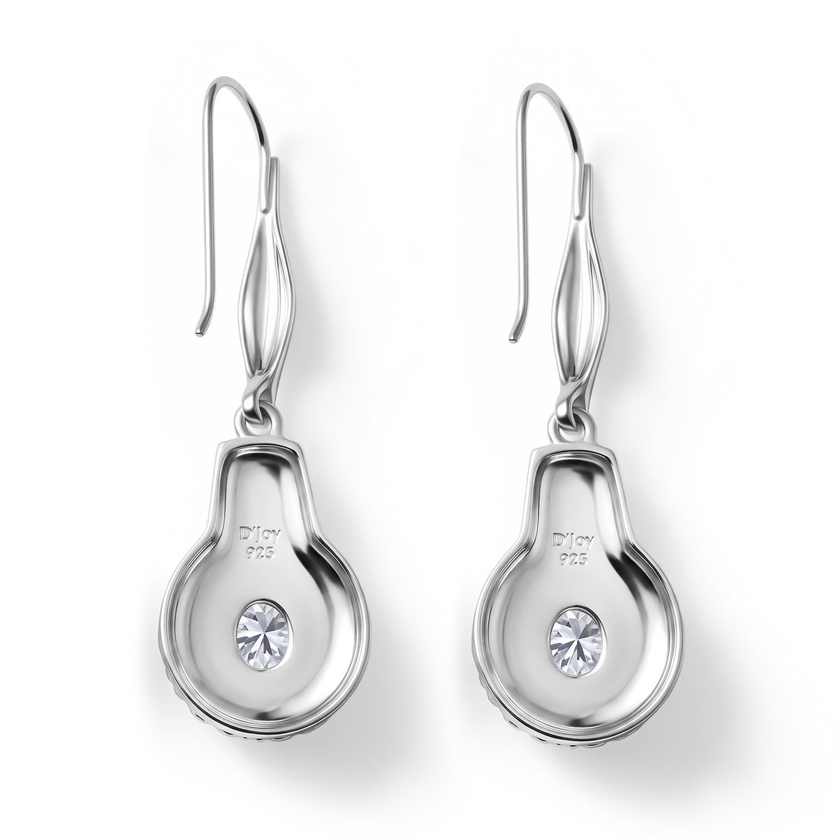 Royal Bali Collection - D'Joy Moissanite Vintage Drop Earring with Hook in Sterling Silver 2.60 Ct. 8604601 3