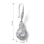 D'Joy Moissanite Earring Sterling Silver, Silver Wt.7.14 Gms  2.600  Ct._8604601_4