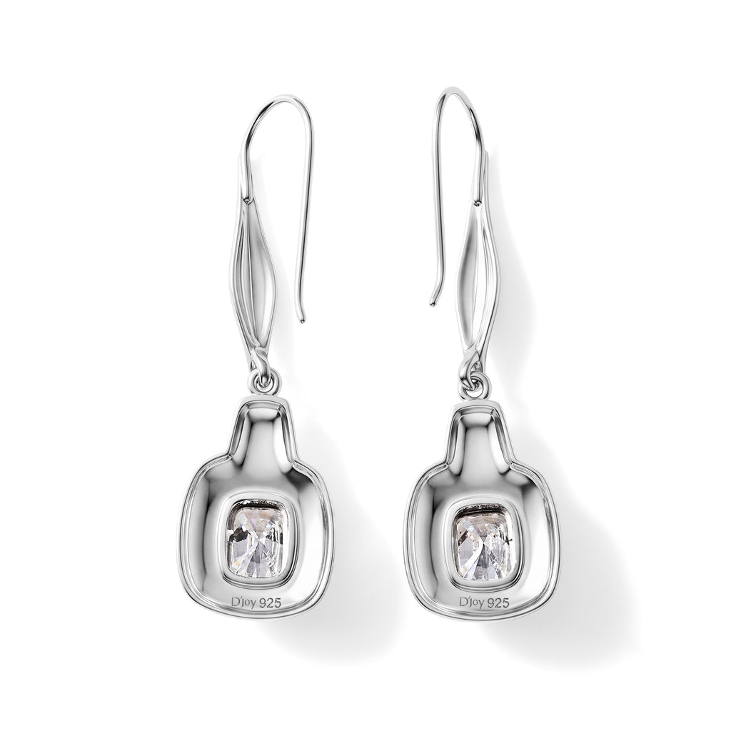 D'Joy Moissanite Earring Sterling Silver, Silver Wt.5.6 Gms  2.760  Ct._8604602_3