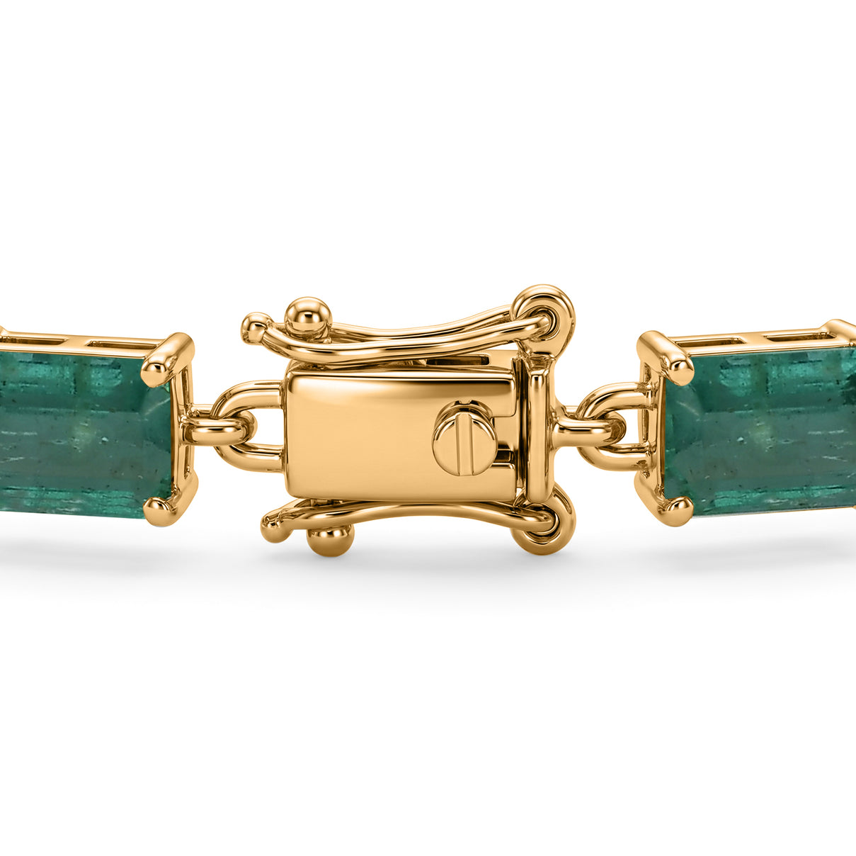 THE IMPERIAL TREASURE - 9K Yellow Gold AAA Gemfields Zambian Emerald Tennis Bracelet (Size - 7.5) with GB Lock Box 12.00 Ct, Gold Wt. 3.11 Gms (LIMITED STOCK) 8604631 4