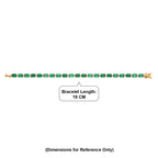 THE IMPERIAL TREASURE - 9K Yellow Gold AAA Gemfields Zambian Emerald Tennis Bracelet (Size - 7.5) with GB Lock Box 12.00 Ct, Gold Wt. 3.11 Gms (LIMITED STOCK)_8604631_4