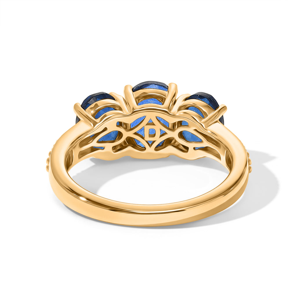 D'Joy - Ceylon Color Quartz Ring in Yellow Gold Plated Sterling Silver 3.14 Ct._8606048_4